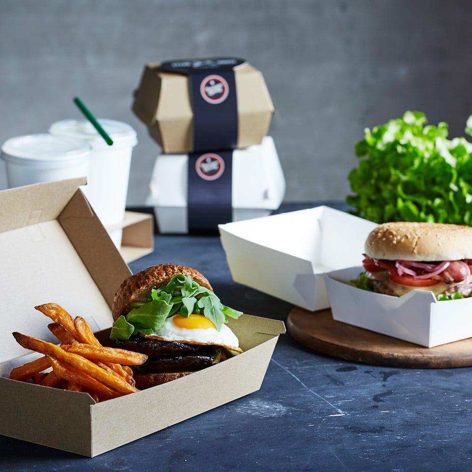 Detpak premium burger range endura food packaging and branding belt