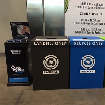 Image of RecycleMe(TM) Collection Station at the WBC