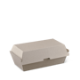 Detpak Endura Regular hinged Snack Box with brown fluted board
