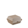 Detpak Brown Endura Burger Box with Fluted board and hinged lid
