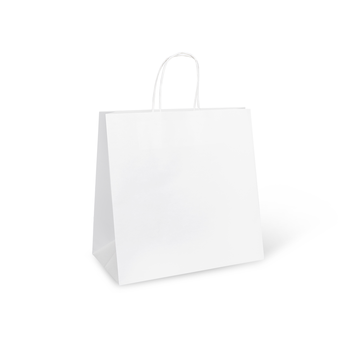 Large White Twist Handle Bag