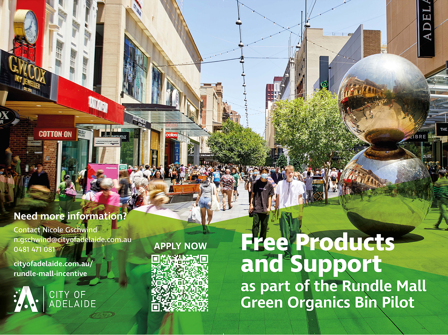 Eco-Products from Detpak - Adelaide City Council Green Organics Bin Pilot