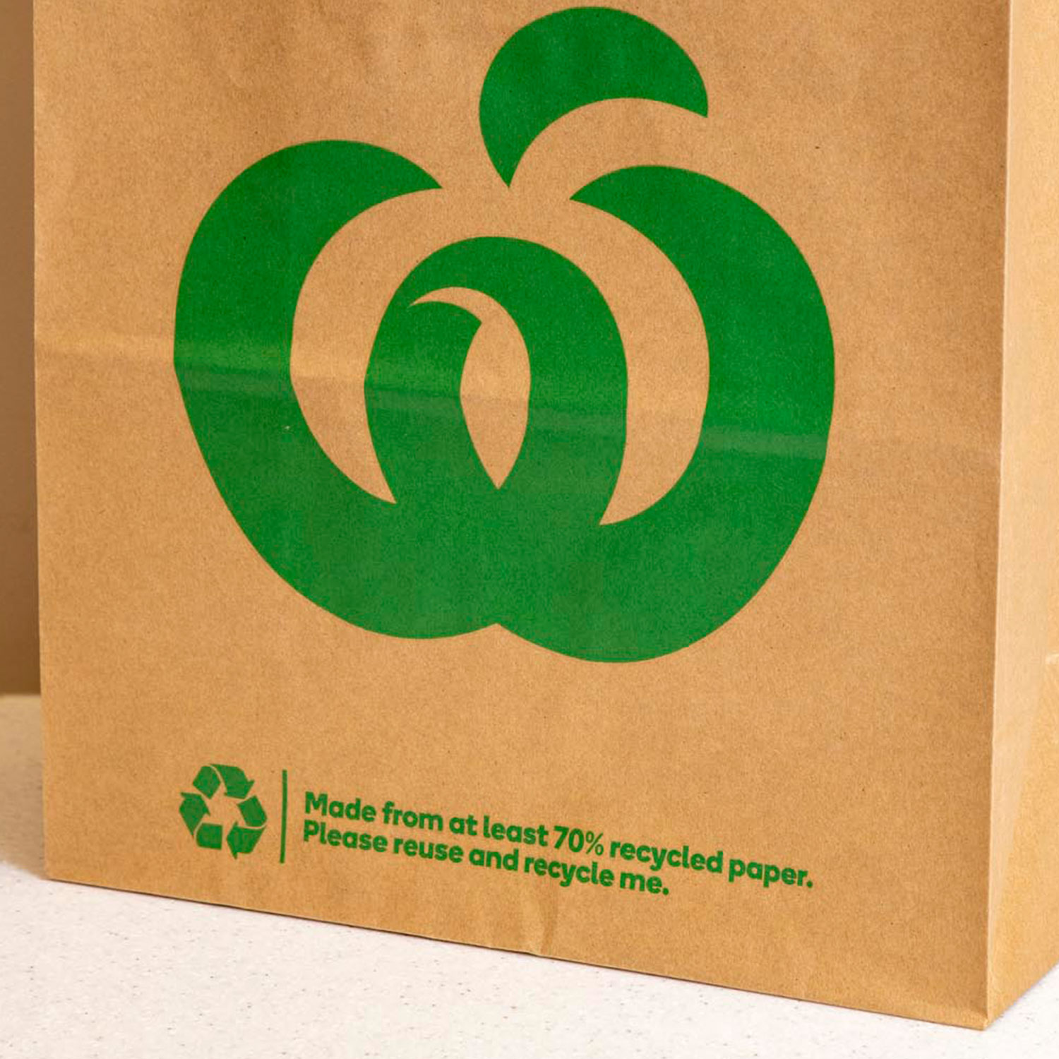Image of Woolworths paper carry bag by Detpak
