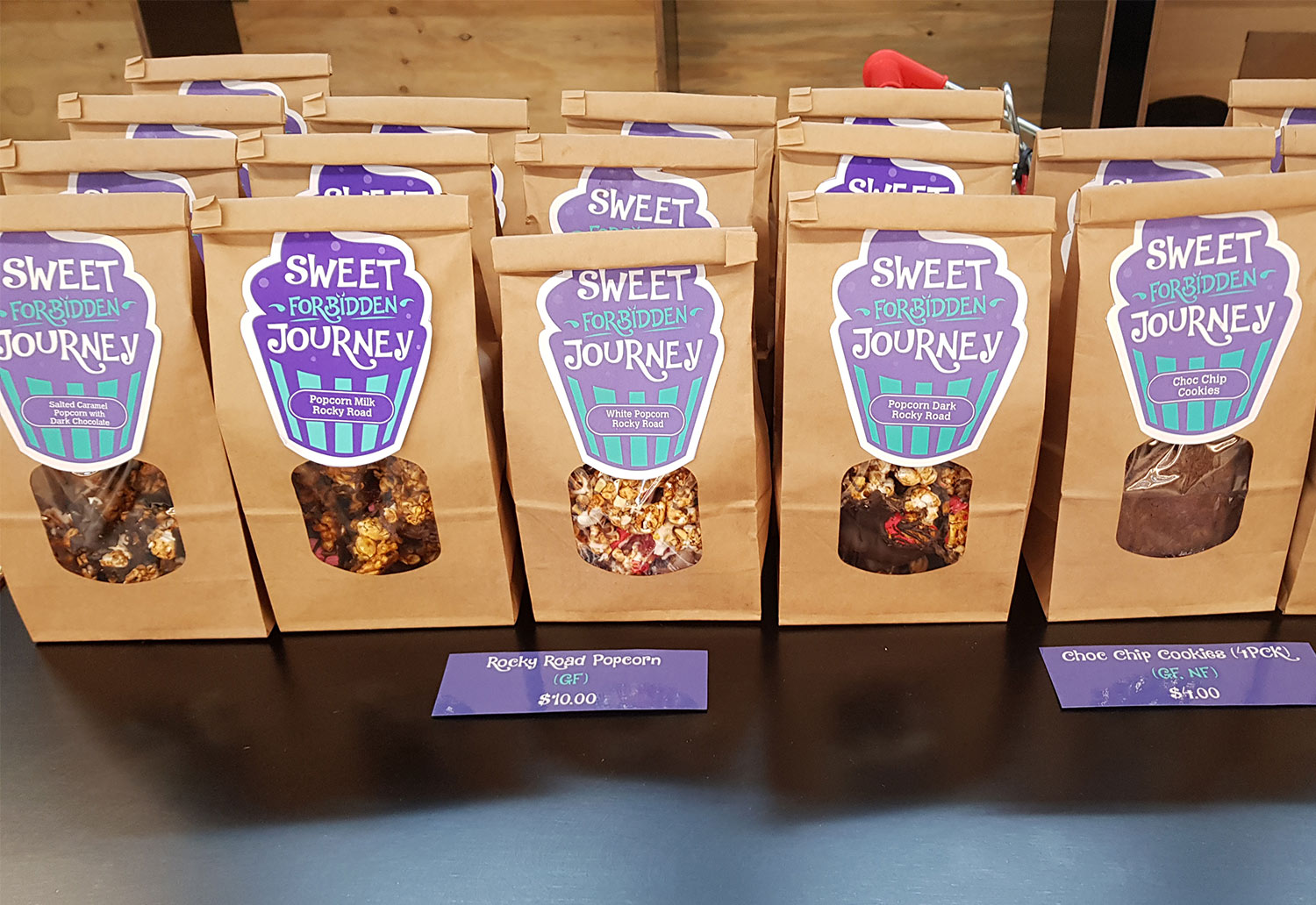 Image of Detpak window bags used by Sweet Forbidden Journey