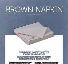 I am Eco Brown Napkin Brochure