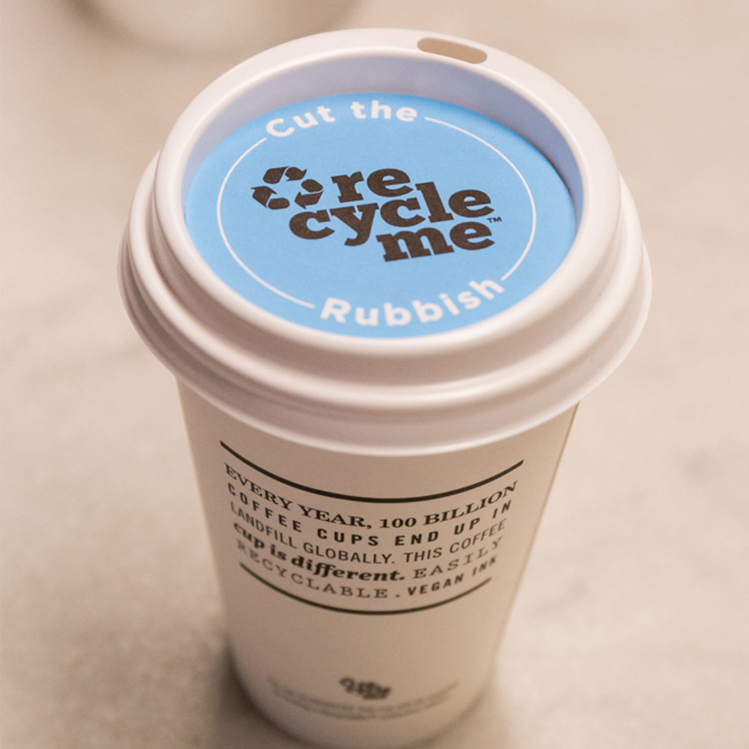Image of Detpak RecycleMe recyclable takeaway cup