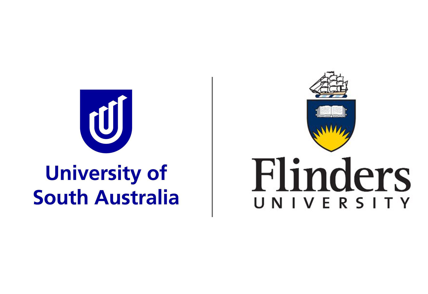 Image of University logos for UniSA and Flinders University