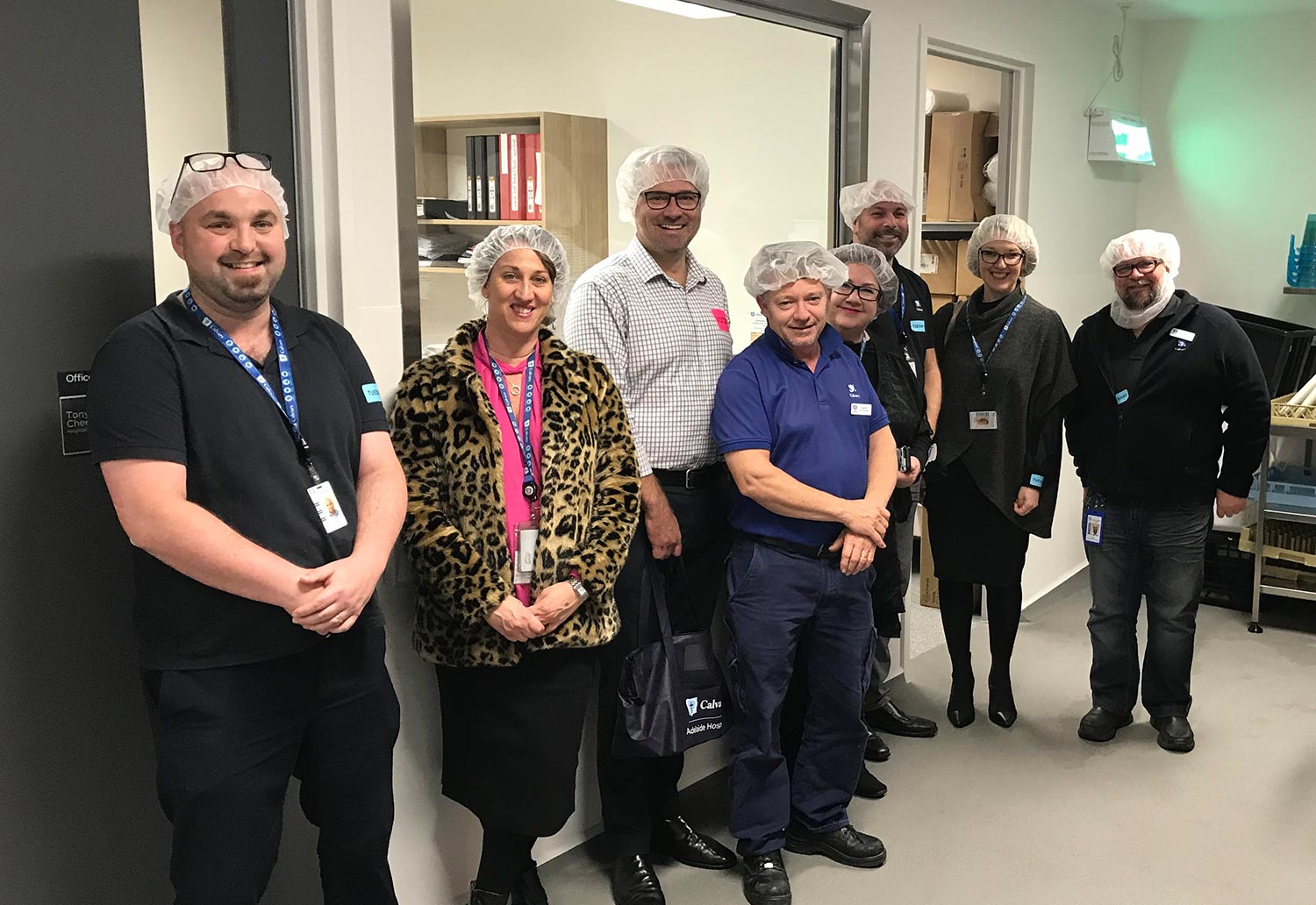 Image of Detmold Group staff visiting Calvary Adelaide Hospital