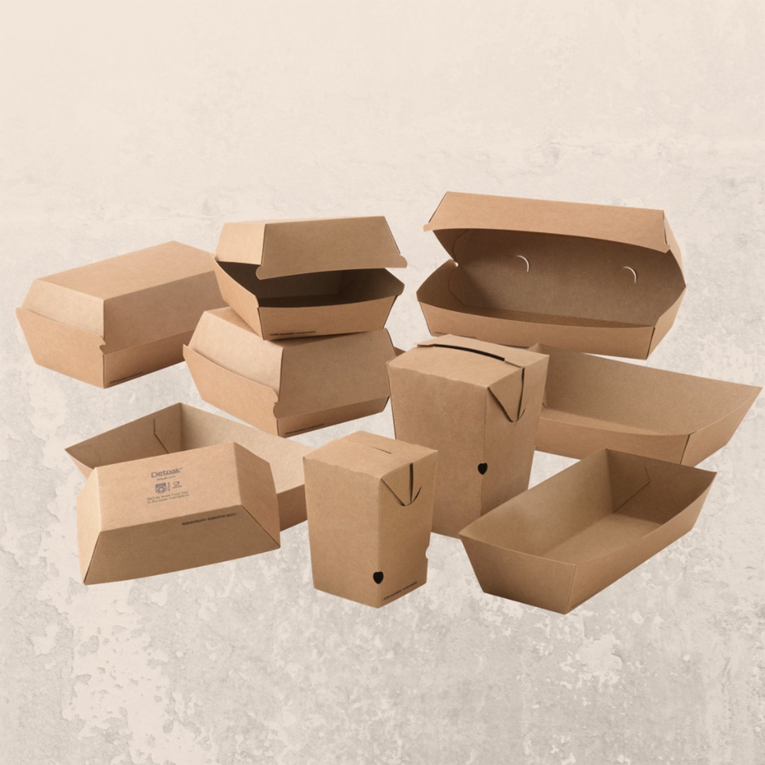 Image of Detpak Go Cartons sitting in group