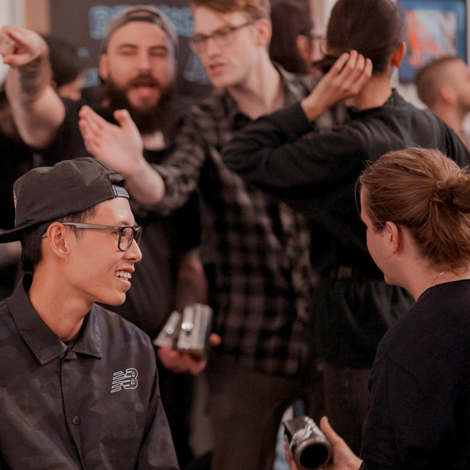 Image of crowd interacting at the RecycleMe Detpak UK Smackdown