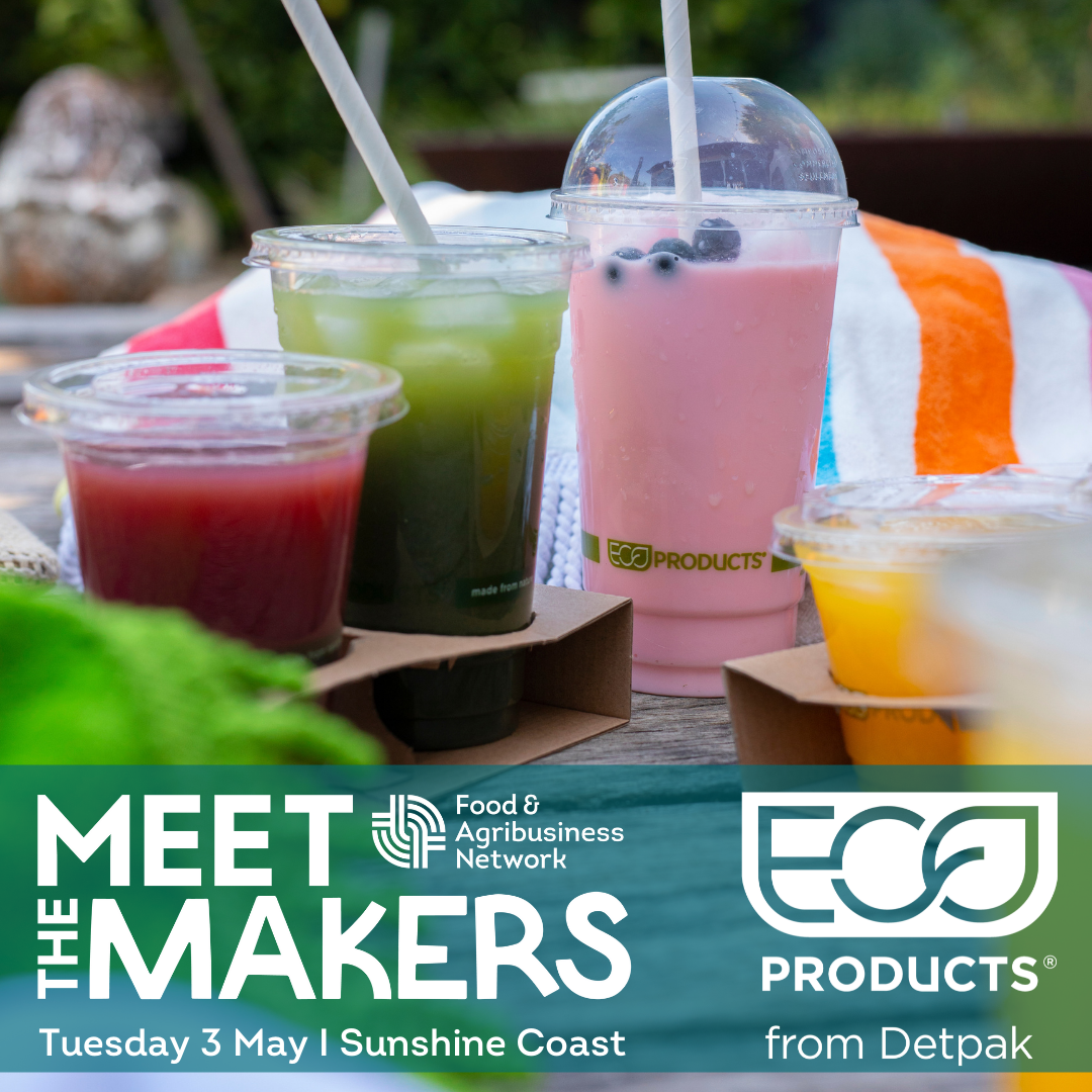 Detpak and Eco-Products® partner with FAN to support Meet the Makers 2022. Eco-Products® from Detpak cold cups filled with fresh juices and smoothies.