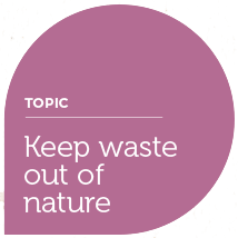 Keep waste out of nature