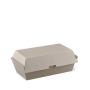 Detpak Endura Regular hinged Snack Box with brown fluted board