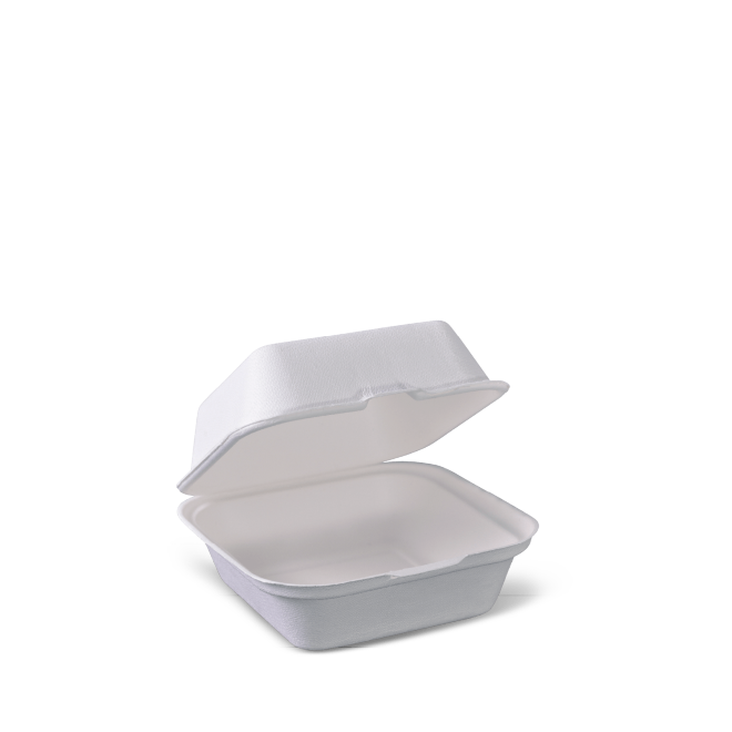 Sugar Cane Cuttlury Biodegradable Sugarcane Food Container for Burger Box