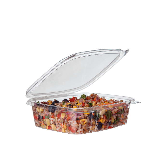 GET Eco-Takeouts 6 oz. Clear Customizable Reusable Side Dish Container with  Lid - 24/Case