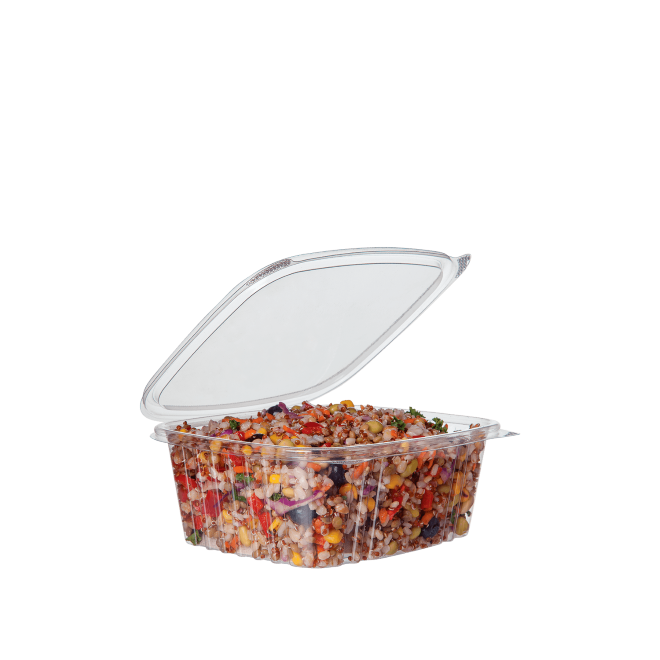 Biodegradable 32oz Plastic Hinged Deli Containers