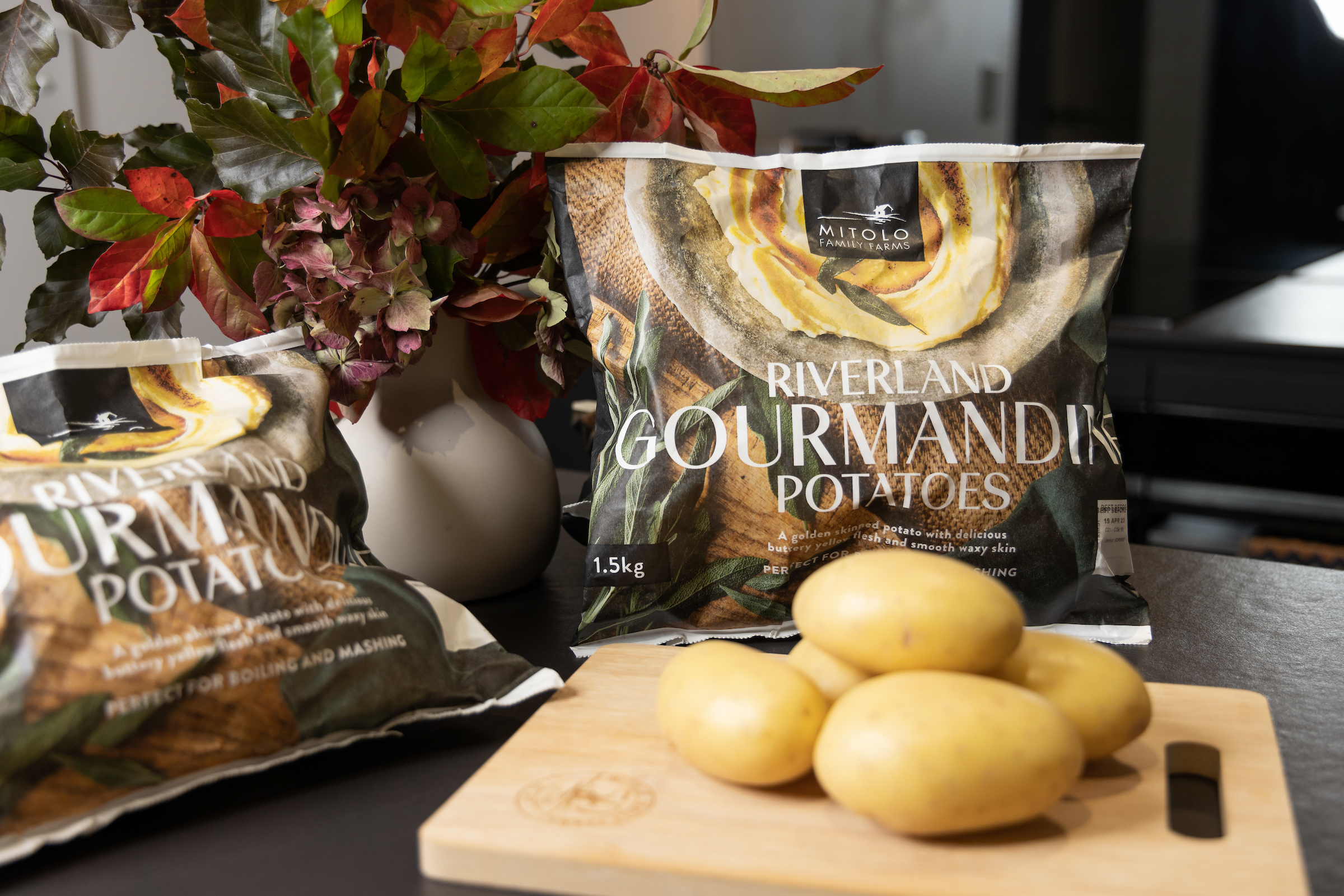Mitolo Family Farms’ premium Gourmandine potatoes will be sold in the new paper bags developed by Detpak.