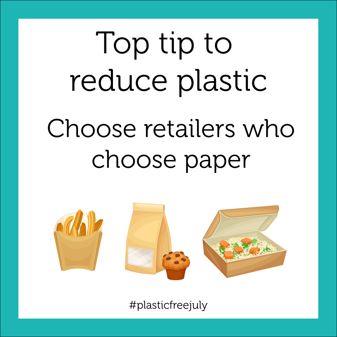 Tip 2 - Choose retailers who choose paper
