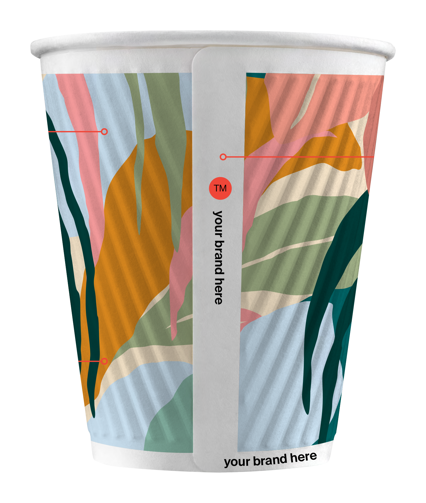 Branding opportunities available on Ripple Refined Cup